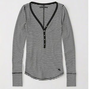 Abercrombie & Fitch ribbed Henley